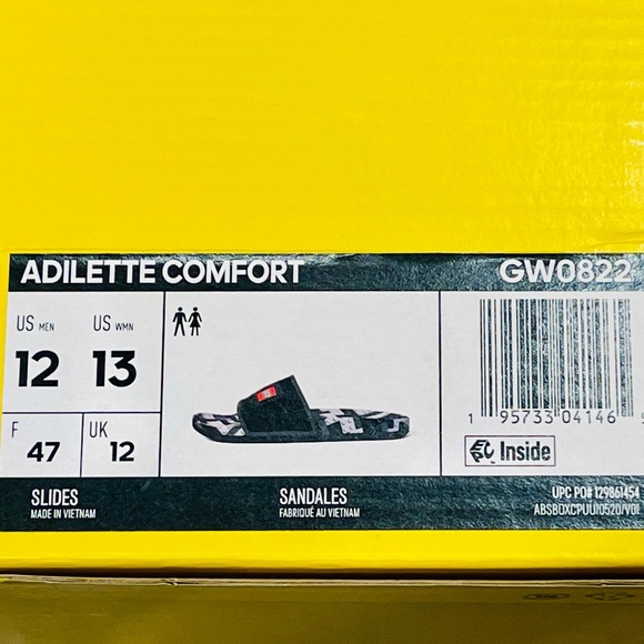 Adidas x LEGO - Men’s 12 - NWT - Adilette Comfort Slides 2022 - Picture 13 of 16